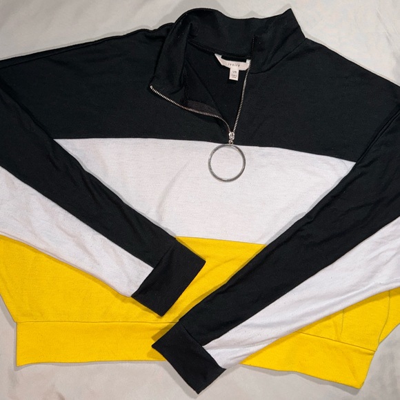 ivoire Tops - color block longsleeve pullover